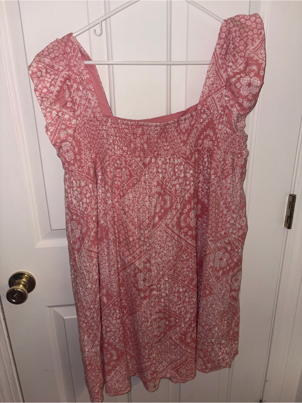 As U Wish Pink Bandana Print Mini Dress